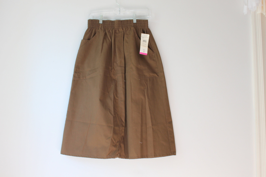 Vintage School Girl Brown Skirt With Pockets..size Small Medium. Retro. Pencil Skirt. Mod. Classic. 1980S. 1970S. Pleated Cabin Creek