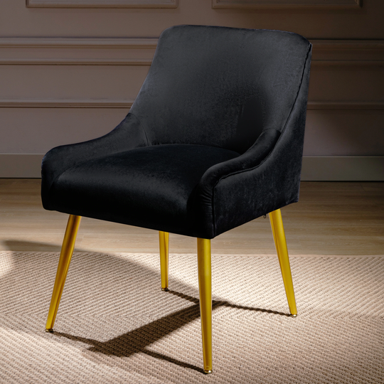 Modern Velvet Wide Accent Chair Side Chair - 25.6*22.4*33INCH