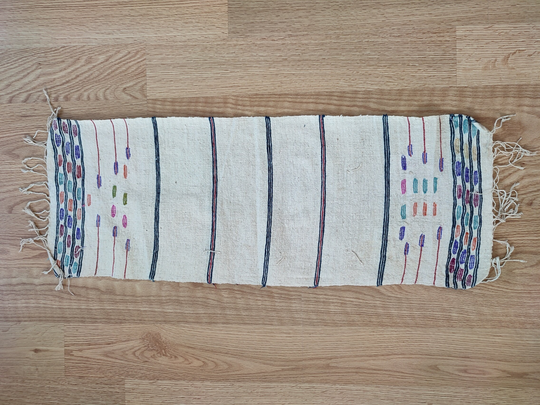 Table Runner Cover, Cotton, 10, 8" X 29, 2", Anatolian Antique Embroidery, Wall Decor, Turkish Runner, Housewarming Gift