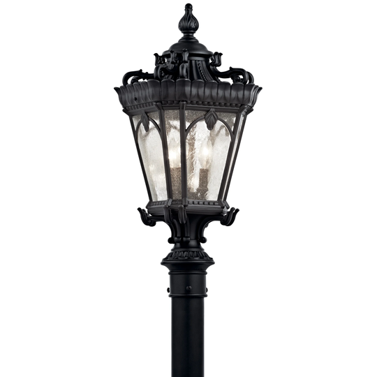 Kichler Lighting Tournai 3-Light Outdoor Post Light Textured Black