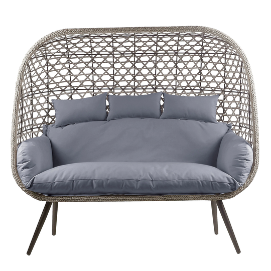 Naples Standing Triple Rattan Chair