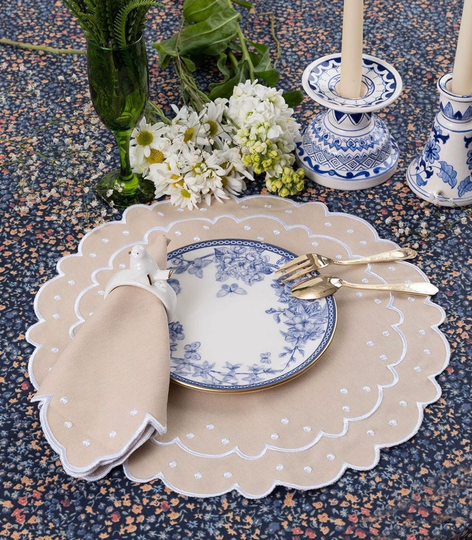Table Butterfly Cotton Placemats & Napkins Cover Dining Dinner Table Decoration Napkins Restaurant Supplies