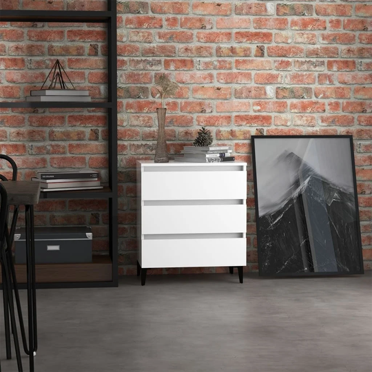 Sideboard White 23.6"x13.8"x27.2" Chipboard