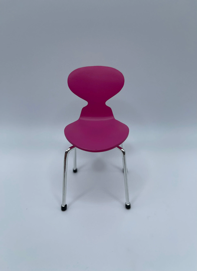 Miniature 112 Scale Ant Chair By Arne Jacobsen Interior Collection Designer's Volume 5 No.8 Pink Mcm Style
