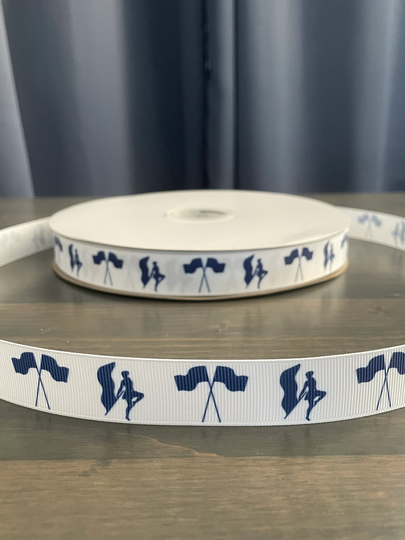 Color Guard Ribbon in Navy Blue, 7/8" Grosgrain Ribbon, Gift