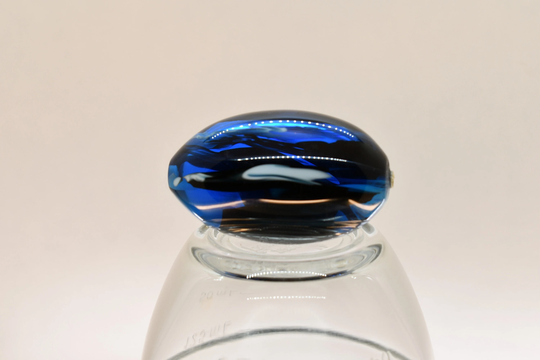 Diamond Painting Pen, Topaz Mist, Blue, White, See-Thru, Swirl, Egg Shaped Mini, Acrylic