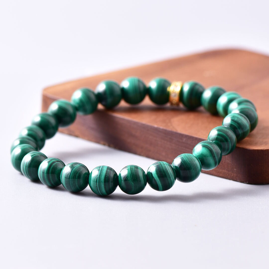 8mm Natural Genuine Malachite Bracelet