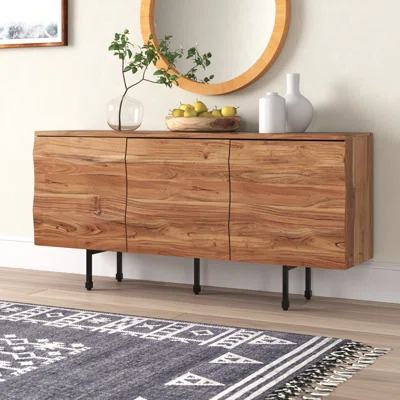 Sanjana 72" Wide Acacia Wood Sideboard