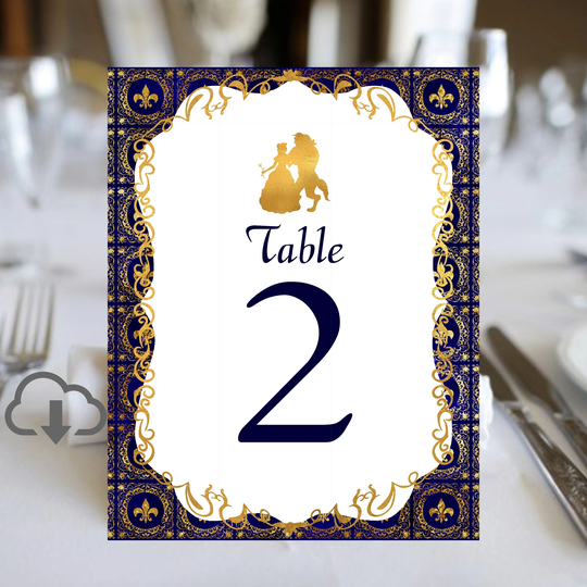 Fairy Tale Story Book Table Numbers | Select Your Characters Build Own Set #tn-324-0