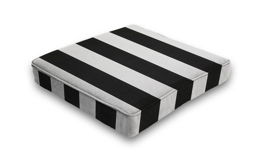 Outdoor Seat Pad - Patio Chair Pad, Dining Cushions Cabana Black