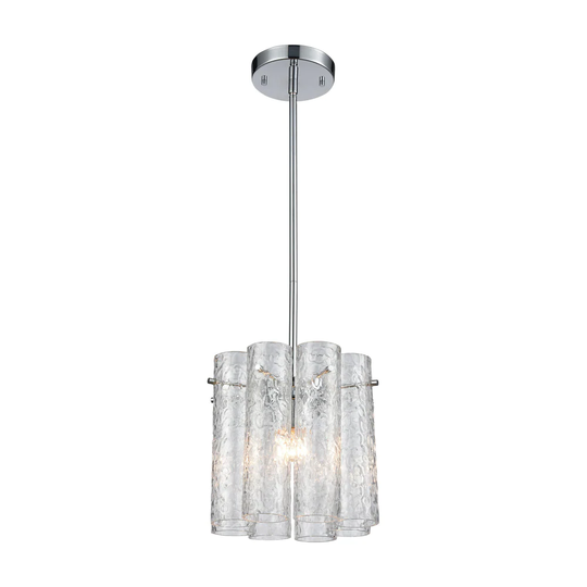 Glass Symphony 1-Light Pendant, Polished Chrome