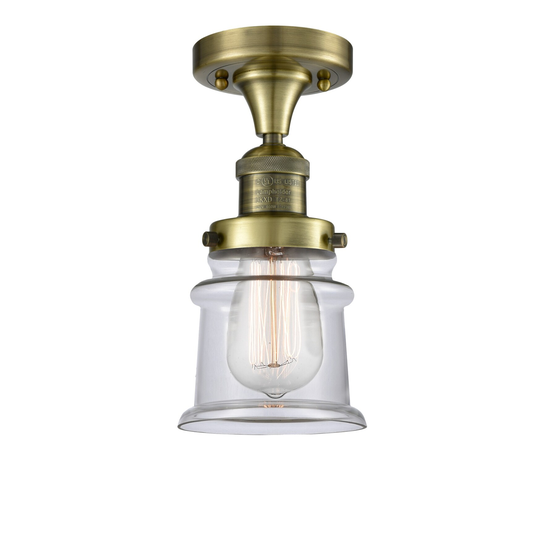 Innovations Lighting Small Canton 6" Wide Semi-Flush Ceiling Fixture