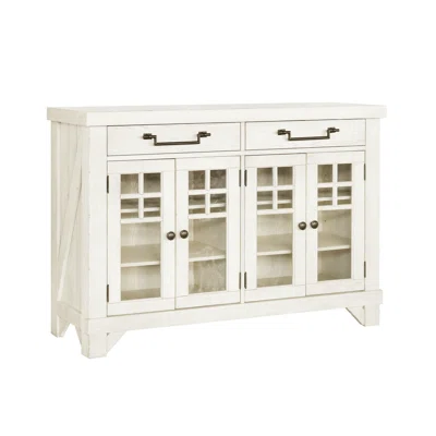 Maggie 57.05" Wide 2 Drawer Solid Wood Sideboard