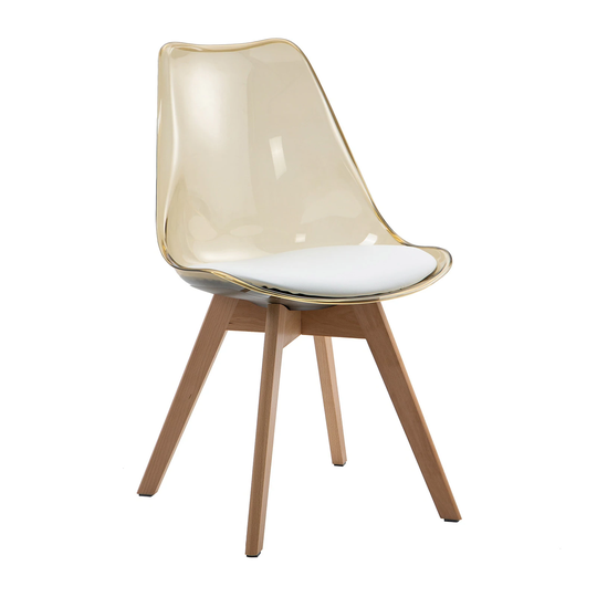Set of 4 Dining Kitchen Room Chairs with Crystal Seat
