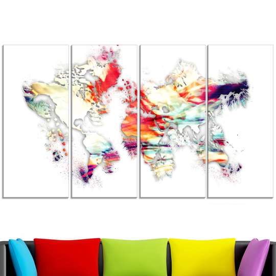 Design Art 'Color ChCanvas Art Print' Map Canvas Art Print