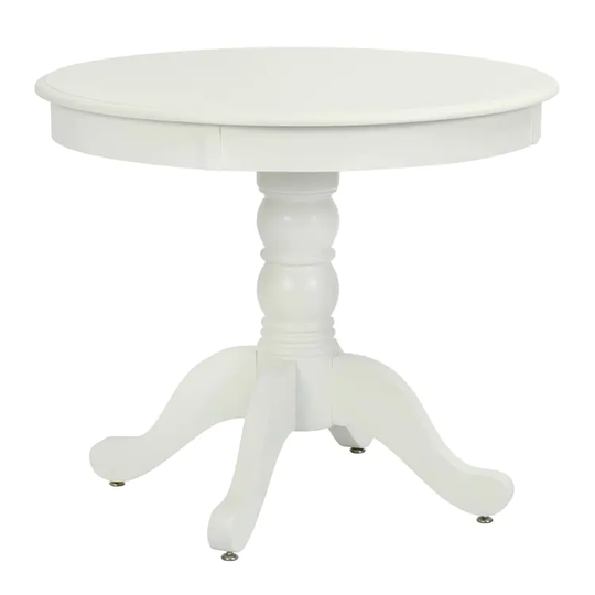 Homy Casa Zuhayr French County Style Round Solid Wood Dining Table