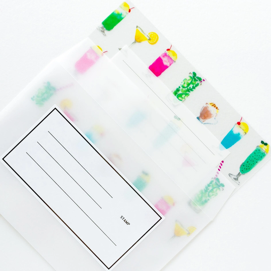 Transparent Letter Set - Kohaku "Drink"