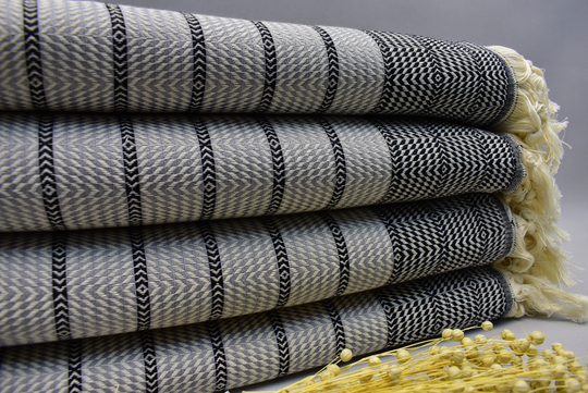 Sofa Blanket, Throw Turkish Cover, Soft Couch Slipcover For 60 X 64 Inch Black-Beige Çef-Kn.ö