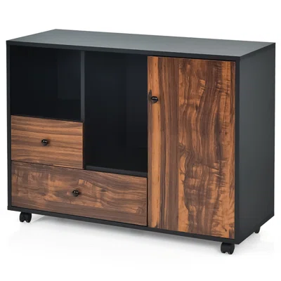 Kitchen Sideboard Or Office Lateral Mobile Filing Open Cabinet