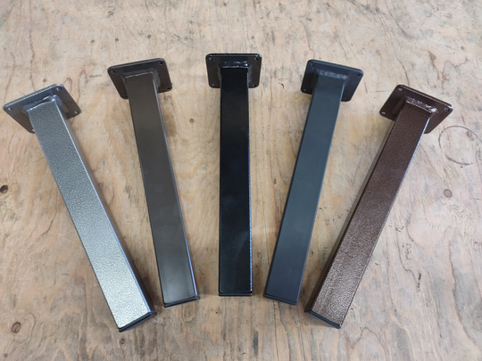 Heavy Duty Large 4" Post Style Table Legs | Powder Coated Steel Metal