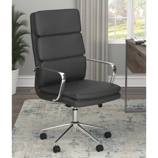 Amos Upholstered Office Chair with Casters
