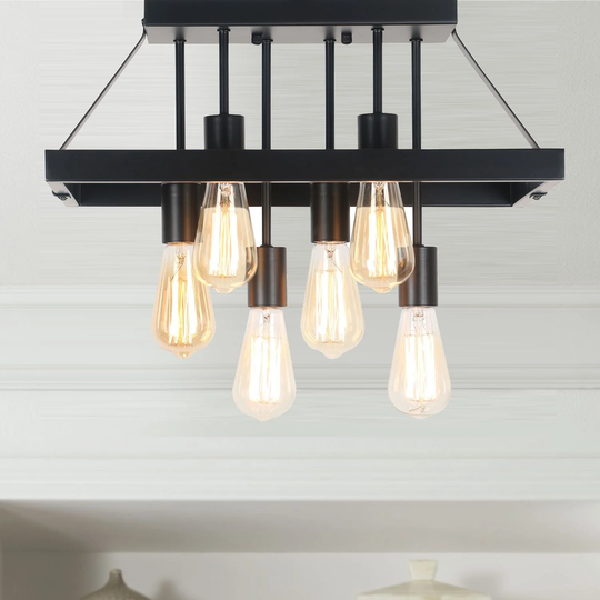 Modern 12" Semi Flush Mount Light