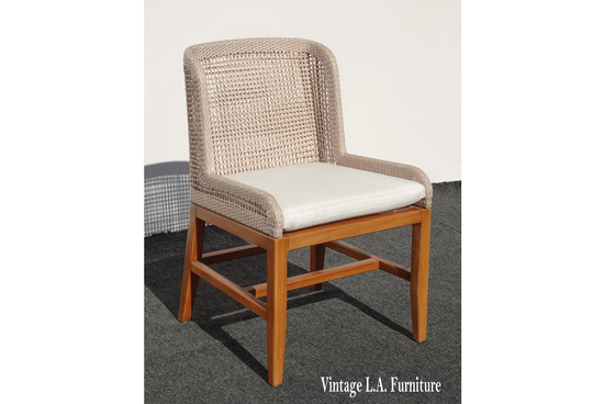Palecek Vista Outdoor Side Chair Teak Frame W Woven Rope Seat 7951-79 Retails At 1500