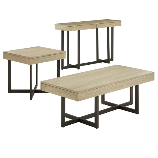 Eldersley Wood Finish Table with Drawer(s) by iNSPIRE Q Modern