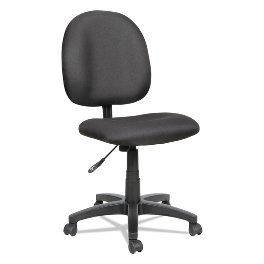 Essentia Series Swivel Armless Task Office Chair, Acrylic, Available in Multiple Colors