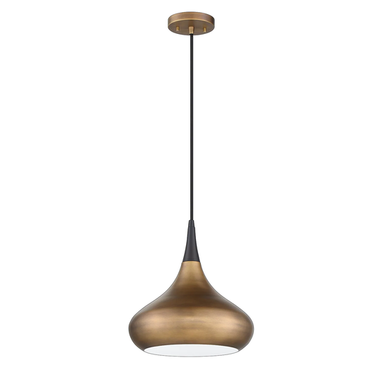 Medina 1-Light Brass and Black Pendant