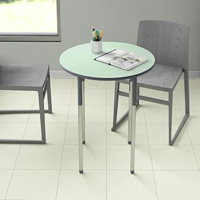 Genesis Whiteboard Table Adjustable Height Circular Activity Table