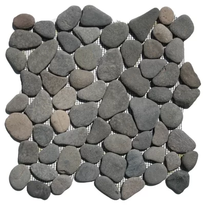 Banten Random Sized Natural Stone Mosaic Tile in Island Gray