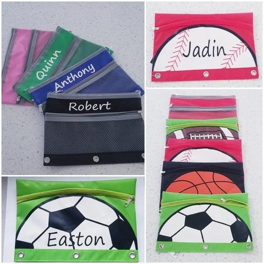 Personalized Pencil Pouch, School Supplies, Gift For Boys, Girls, Back To