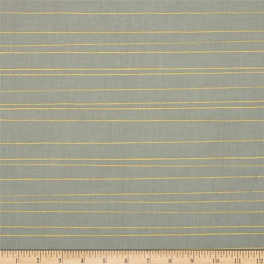 By The 1/2 Yard - Cozy Pencil Stripes in Grey By Melody Miller For Cotton + Steel Rare Cotton Quilting Craft Fabric