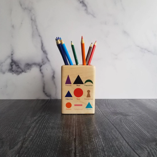 Grammar Pencil Holder - Montessori Color Pen