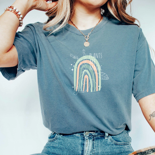 Comfort Colors Boho Shirt, Plants Are Magic Tshirt, Comfy Oversized Shirt Gift