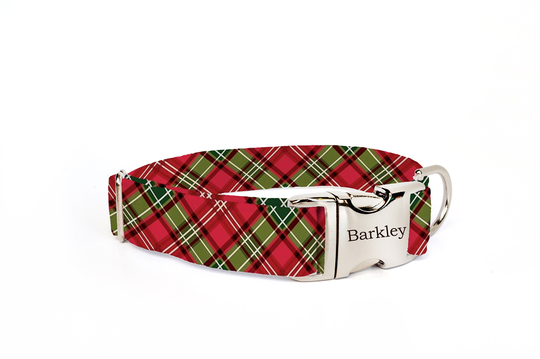 Dog Collar Personalized, Christmas Collar, Girl Holiday