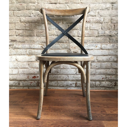 Hillenbrand Cross Back Side Dining Chair -Set of 2 - Dining Chair
