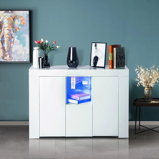 Modern Kitchen Sideboard, Bar Cabinet Storage with Drawers