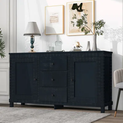 64" Wide 3 Drawer Sideboard