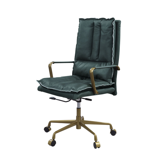 ACME Tinzud Office Chair in Dark Green Finish