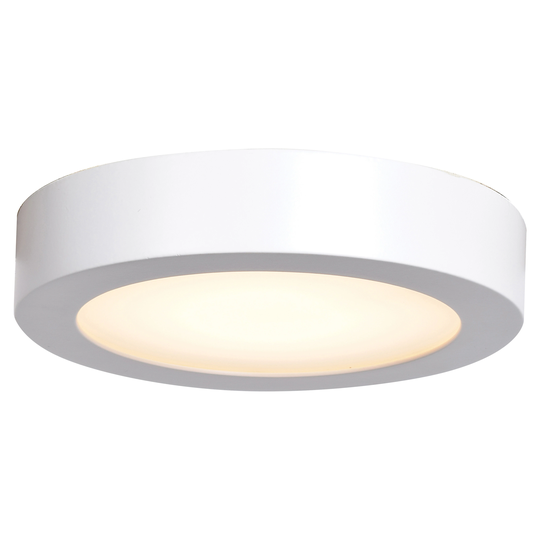 Ulko Exterior 1-light White LED Outdoor Small Flush Mount