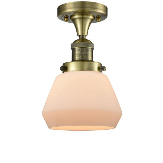 Innovations Lighting Fulton 7" Wide Semi-Flush Ceiling Fixture with