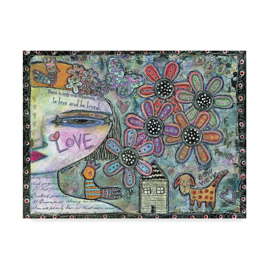 Funked Up Art 'Flower Power Color' Canvas Art - Multi-color