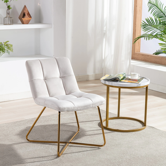 1PC/2PCS Velvet Accent Chair Retro Leisure Lounge Chair Mid Century Modern Chair Vanity Chair