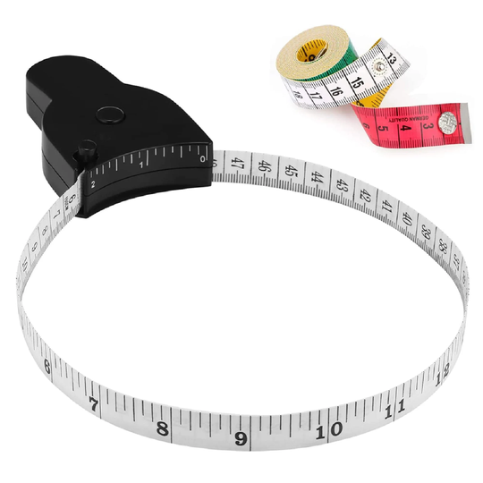 Body Measuring Tape | 2 Pcs For 60 Inch | 150cm Lock Pin & Push Button Retract Soft Measure