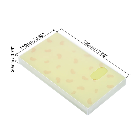 Plastic Business Card Holder Portable Card Binder Book Organizer - Light Yellow - 1 Pack