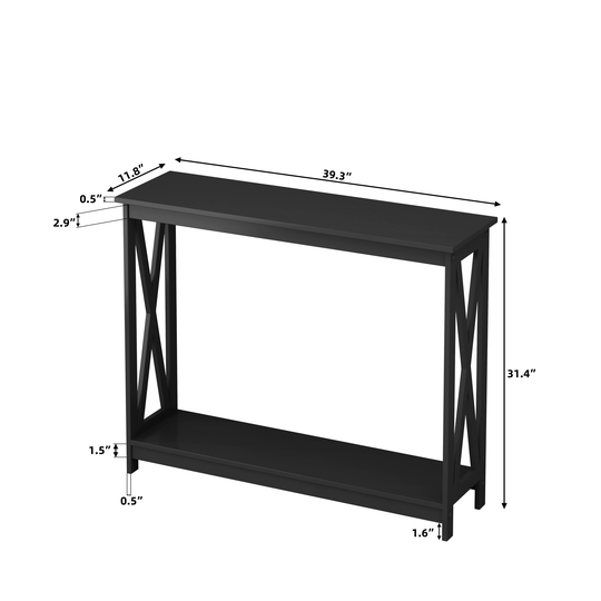 Console Table Entryway Table for Home Black
