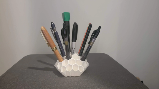 Honeycomb Desk Organizer | Pen Holder Pencil Bees Beehive Beekeeper Gift For Bee Lovers Working in The Office Cool Gifts