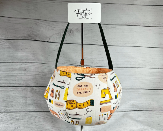 Sewing Pun Tote Bag - Thread Machine Needles Kids Everyday Holiday Easter Halloween Party Gift